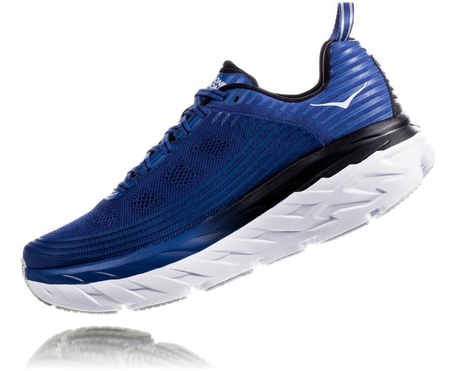 Hoka One One Tenisky Panske Modre/Biele - Bondi 6 - 34568-AWKB